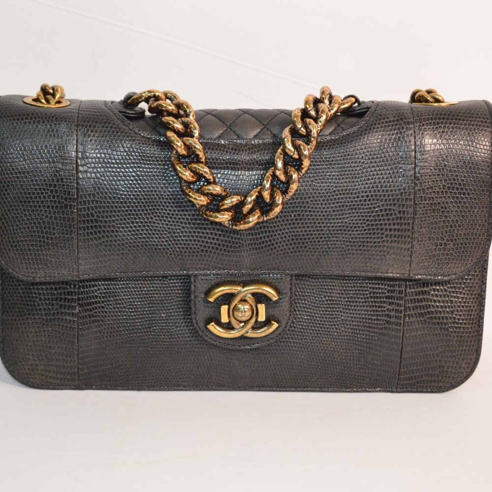 Chanel Lizard Leather Bag